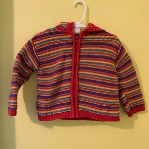 Hanna andersson rainbow sweater hoodie 80 (us 2-3)